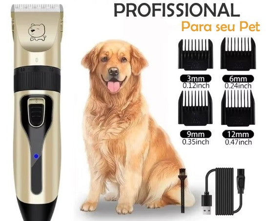 Máquina de Cortar Cabelo Profissional para Cães