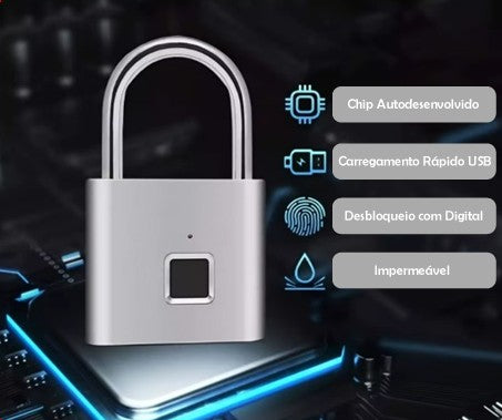 Cadeado Inteligente com Impressão Digital