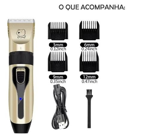 Máquina de Cortar Cabelo Profissional para Cães
