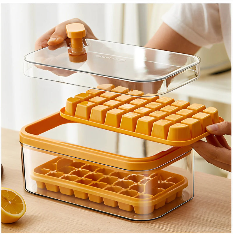 Forma Bandeja de Gelo com Caixa Dupla e Dispenser