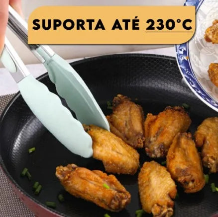 Kit de Utensílios de Cozinha de Silicone e Madeira