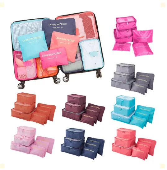 Kit com 6 Necessaires Organizadoras