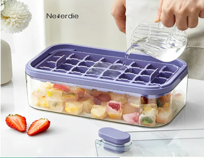 Forma Bandeja de Gelo com Caixa Dupla e Dispenser