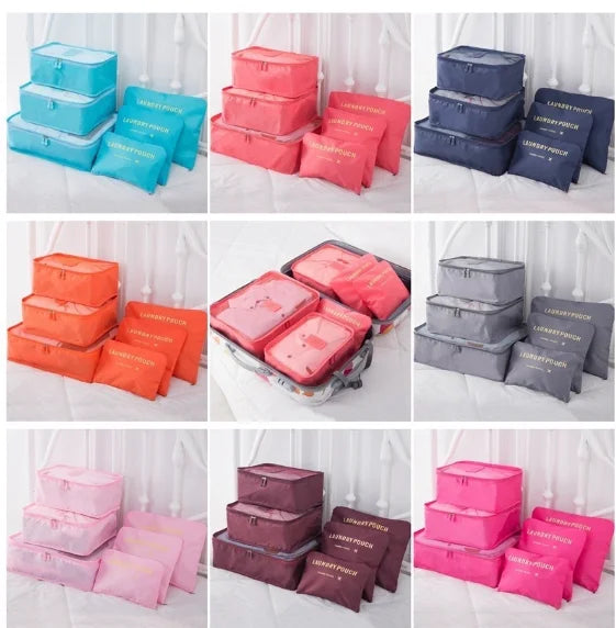 Kit com 6 Necessaires Organizadoras