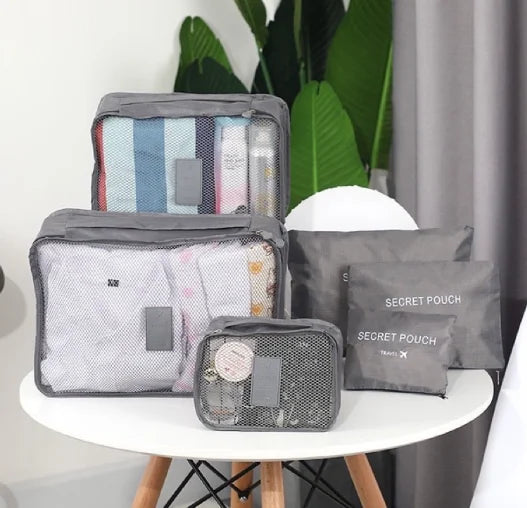 Kit com 6 Necessaires Organizadoras