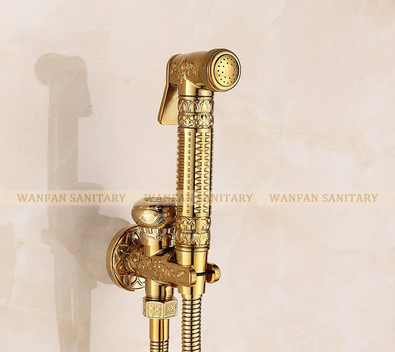 Ducha Higiênica de Parede em Bronze (Chuveirinho)