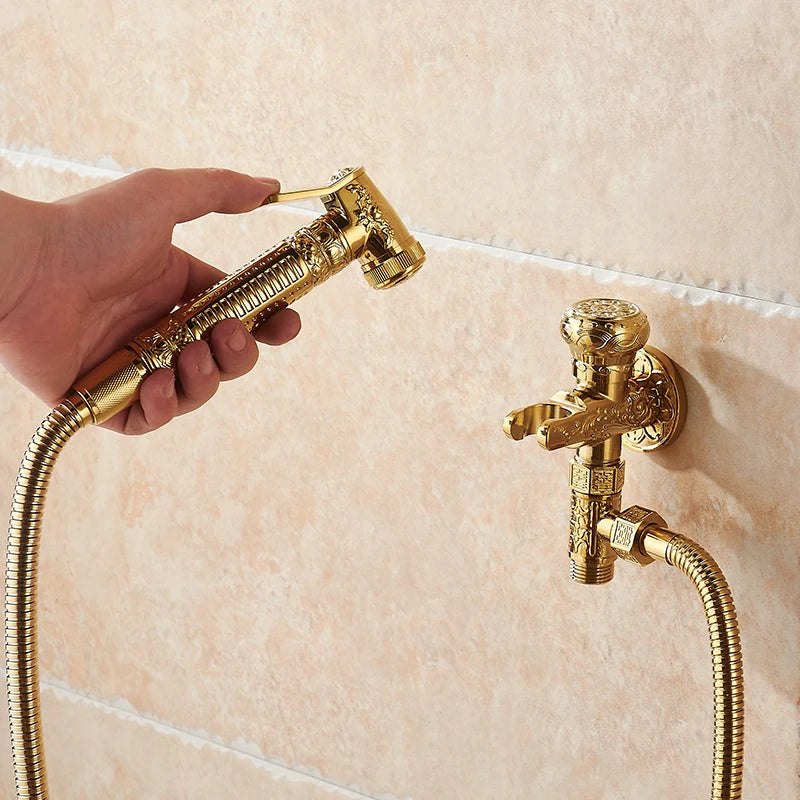 Ducha Higiênica de Parede em Bronze (Chuveirinho)