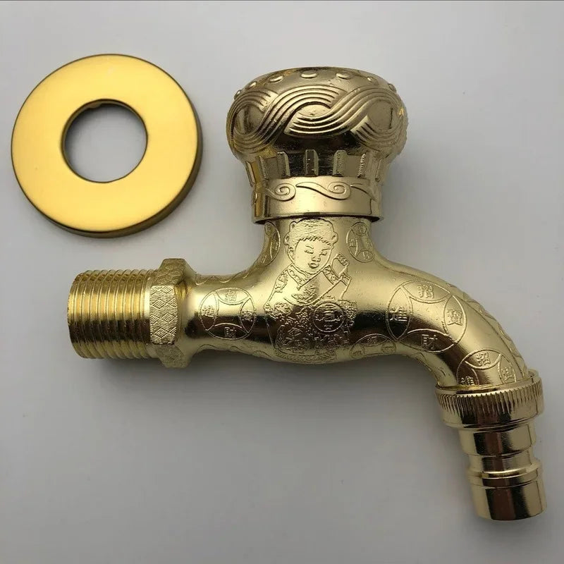 Torneira de Jardim em Bronze Antigo