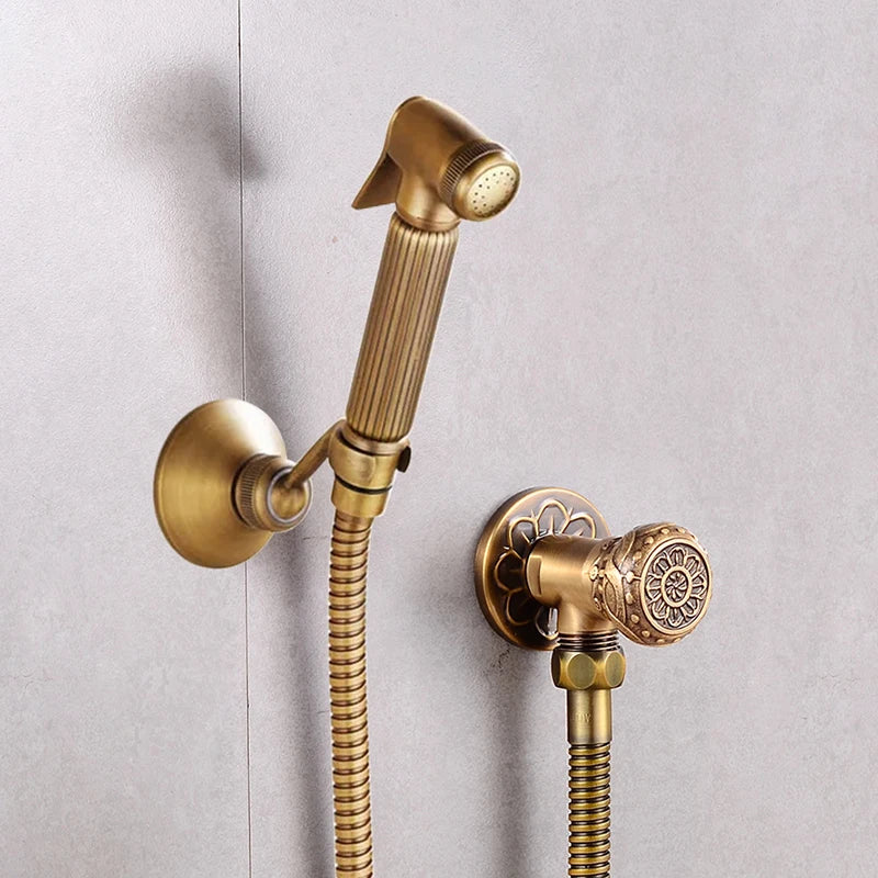 Ducha Higiênica Portátil em Bronze Antigo (Chuveirinho)