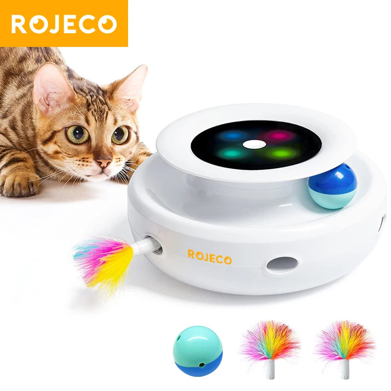 Brinquedo Inteligente 2 em 1 para Gatos