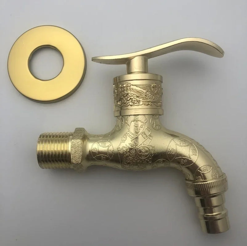 Torneira de Jardim em Bronze Antigo