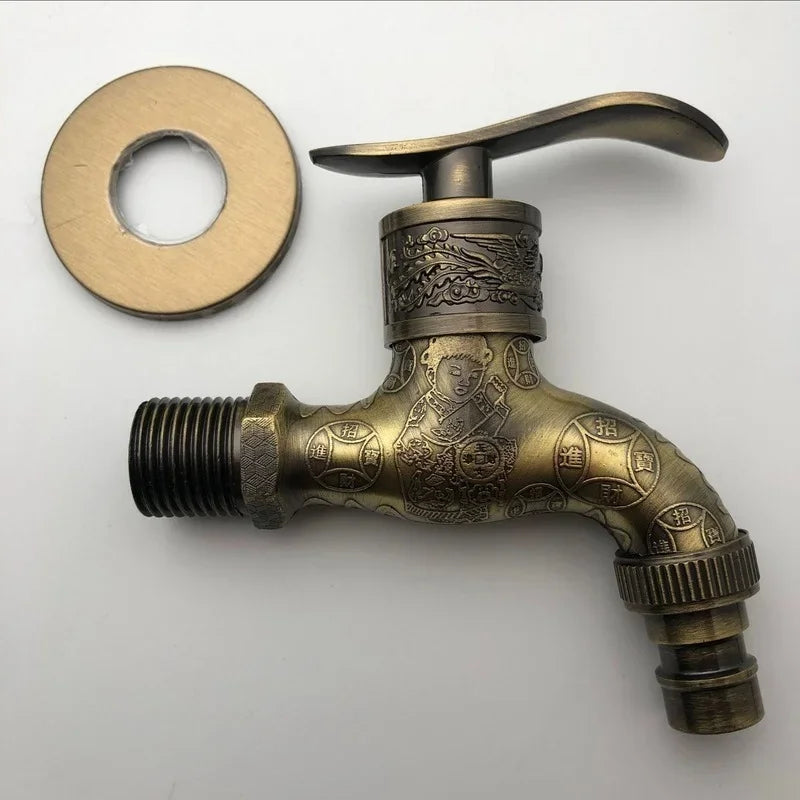 Torneira de Jardim em Bronze Antigo