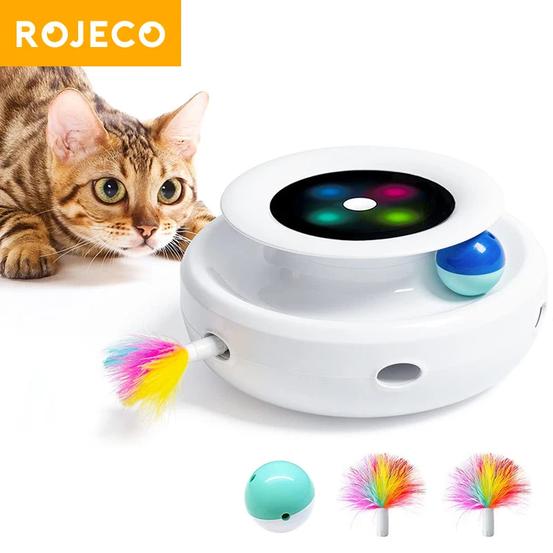 Brinquedo Inteligente 2 em 1 para Gatos