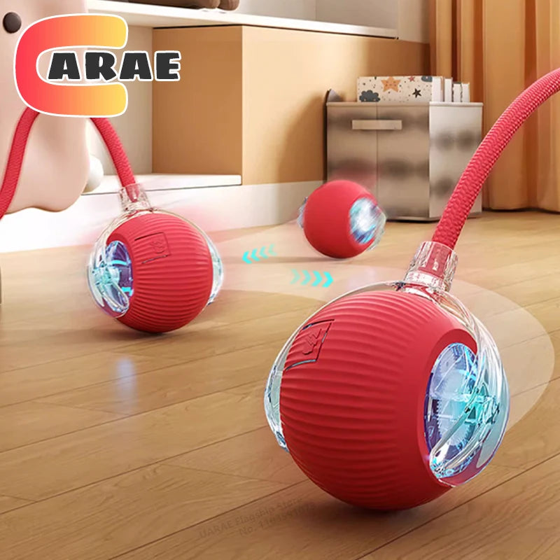 Bola de Brinquedo Automática com Cauda para Gatos e Cachorros