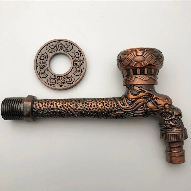 Torneira de Jardim em Bronze Antigo
