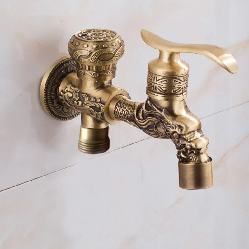 Torneira de Jardim em Bronze Antigo
