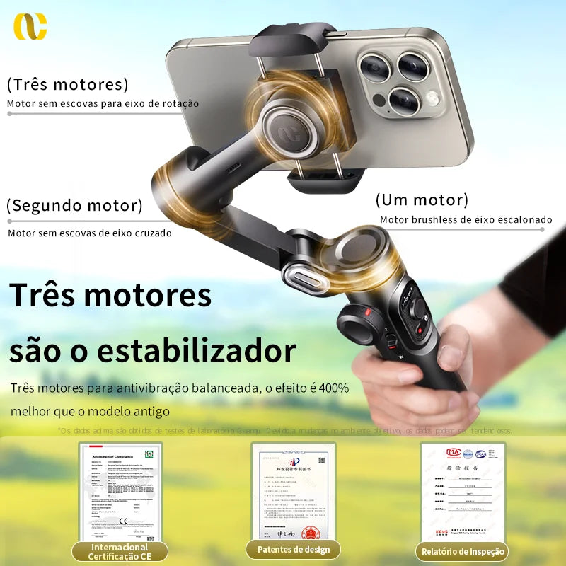 Estabilizador Gimbal Portátil Aochuan Smart XE