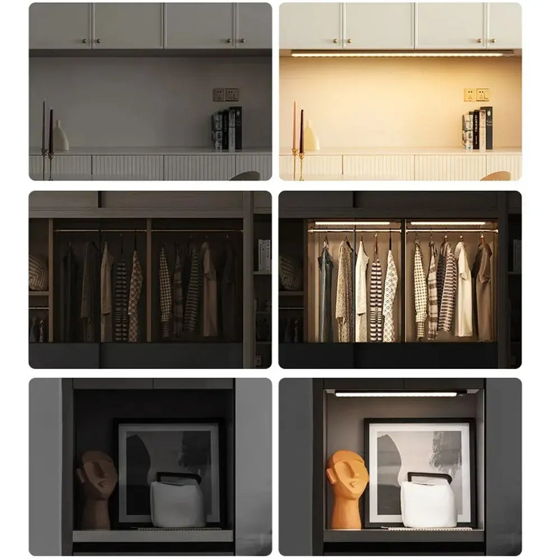 Luminária de Armário LED com Sensor de Movimento
