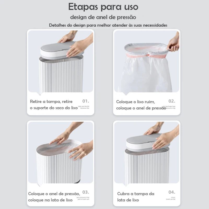 Lixeira Inteligente com Sensor Automático – 7L/9L