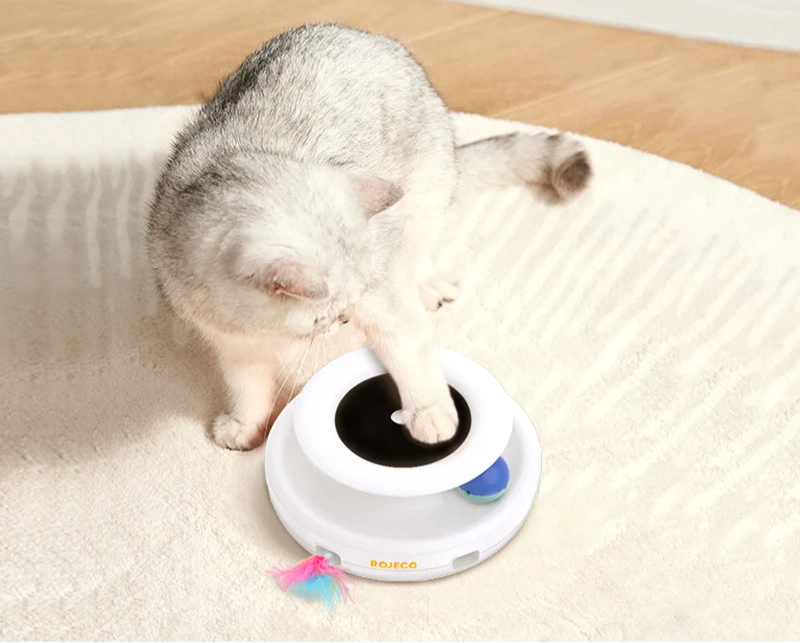 Brinquedo Inteligente 2 em 1 para Gatos